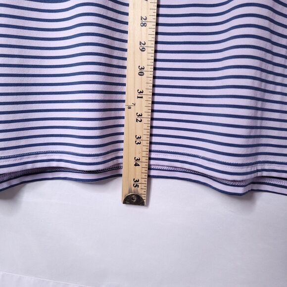 Southern Tide Polo Shirt Mens XXL Striped Pink, Navy Performance - Picture 6 of 11